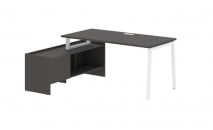 Стол с тумбой EDIS ELCT 17814 Мокко Белый_18