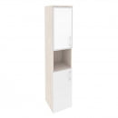 Шкаф высокий узкий левый ONIX O.SU-1.4R(L) white Денвер Светлый/Белый_75