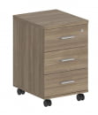 Тумба мобильная с тремя ящиками Sigma SG.610.OD.OD Дуб темный_18