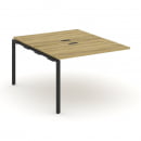 Двойной наборный элемент рабочей станции CONCEPT CN.DNRS-002 Дуб Винченцо Черный_1