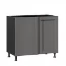 Тумба кухонная угловая 1000 Амели-3 ЛД 299.090.000.011 Белый Оникс серый_5