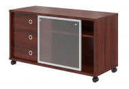 Тумба мобильная с дверью купе В 202.2 Бургунди_2