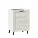 Фасад 600 (для посудомоечной машины) Винченца ЛД 234.050.000.051 Черный Дуб Крафт белый_1