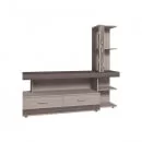 Шкаф МЦН Maiolica 1 Ясень Шимо светлый-Ясень Анкор темный_0