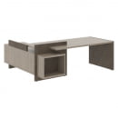 Стол руководителя левый WOOD&STONE СФ-531201 Дрифтвуд Бетон Чикаго темный_2