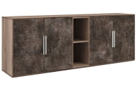 Шкаф низкий 4 створки B-TONE BTN36153042 Вяз Бетон темный_8