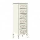 Комод высокий с 6 ящиками Луиза ЛД 665.085.000 Алебастр_1