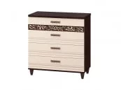 Комод Катрин 92.18 Дуб венге Белый песок Браун вуд_0