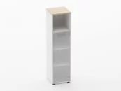 Шкаф 3 узкий 1 стеклянная дверь Deka 10.16.16Пр Туя/Белый_32