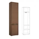 Пенал платяной с выдвижной штангой Ливорно ЛШ-2  Орех донской_4