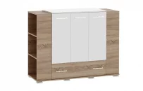 Тумба Импульс SN16.20 Дуб сонома/белый глянец_2