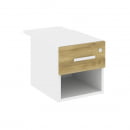 Тумба подвесная с ящиком и нишей CONCEPT CN.PT-005 B/W Дуб Винченцо Белый бриллиант Белый_10