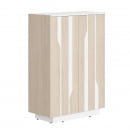 Шкаф средний Line СФ-574202 Дуб серый Черный графит_1