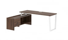 Стол с тумбой EDIS EVCT 19614 Дуб Денвер темный Белый_65