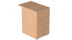 Тумба приставная с замком Р.Т-4.2 ЗЦ Крафт белый_8