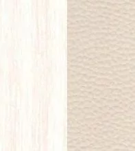 Дуб молочный/Светлая экокожа