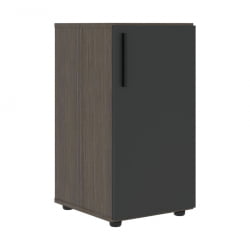 Шкаф-колонка с глухой малой дверью (правый) VELION VLCS 40.1 R Яшма черный Дуб Сильвер