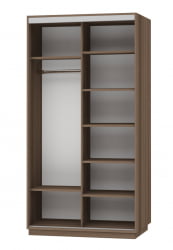 Маленький шкаф-купе Экспресс Дуо Медиум 1200х2200х Венге / 1200х2200h