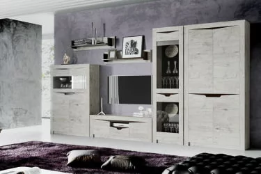 Шкаф для посуды в гостиную Соренто 12 Дуб бонифаций