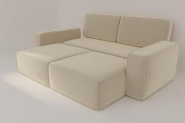 Диван прямой Сунндал (Berhouse) Цвет фасада: Азур рогожка; Тип: Прямой; Материал фасада: Микророгожка