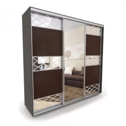 Шкаф-купе 3-х дверный Акцент-Лайн КР 1800х600 Венге