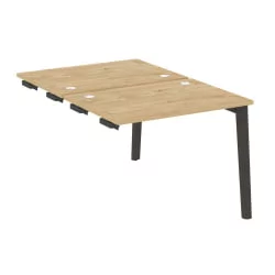 Стол-приставка двойной к опорным элементам ОНИКС ВООД ОВ.Д.СПР-1.7 Тиквуд Светлый/Темный / ONIX WOOD OW.D.SPR-1.7