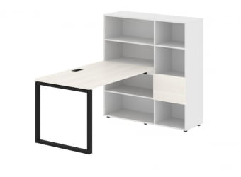 Рабочая станция EDIS EQRST 1213 Ясень Траун Черный Белый