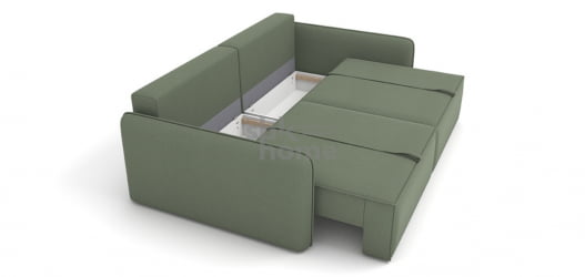 Диван Лофт  прямой ткань Jasper ash (1280*2320*810) Серый, 2117895/50634/9