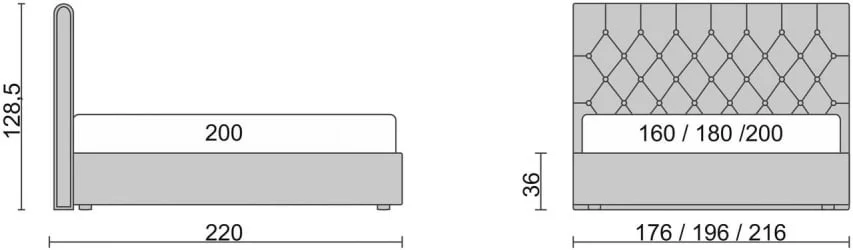 Кровать Beatrice Черный_68398