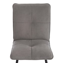 Стул обеденный Sweet флок , 46х55х88, серый/черный, 29