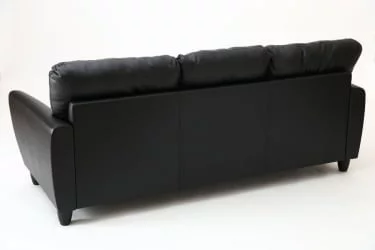 Диван трехместный Наполи Премиум Д3 Санторини 401 (черный) Категория 1