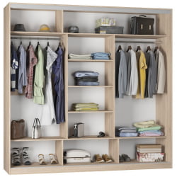 Шкаф-купе Б-220х235х60-2(ЯШТ-Д8Д8Д8) / B-220х235х60-2(ЯШТ-D8D8D8)