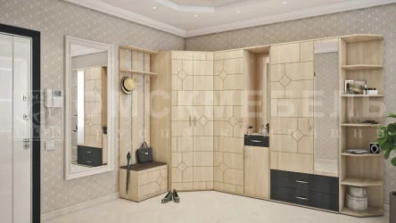 Прихожая Далиан Дуб Сонома/Croco braun