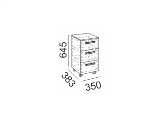 Тумбочка для детской Walker модуль №9