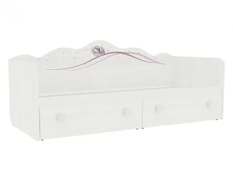 Кровать Фэнтези MDF-07 Белый рамух