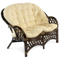 Диван 2х местный Черчилль/Рузвельт/Кобана Cherchille3 темно коричневый