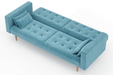 Диван трёхместный Нейт ЛД 308.010.000 Светло-голубой