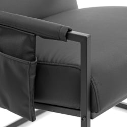 Кресло Charli LUX/Чарли Люкс экокожа , Sharp Черный, 70х80х82 см