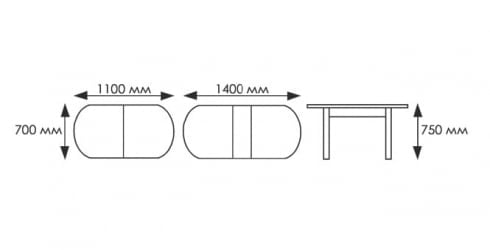 Стол обеденный Раздвижной ЕВРО фп Св. кирпичики С003 ЛДСП дуб выбеленный