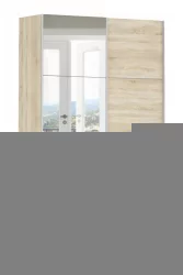 Шкаф-купе двухдверный Прайм 1200 ДСП/Зеркало Дуб сонома