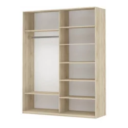 Шкаф-купе двухдверный Прайм 1200 Зеркало/Зеркало Дуб сонома