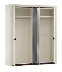 Шкаф с зеркалом Лючия 33.01 Бетон пайн белый Венге