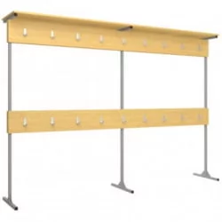 Вешалка напольная двухсторонняя АЛц.ВДМ-36