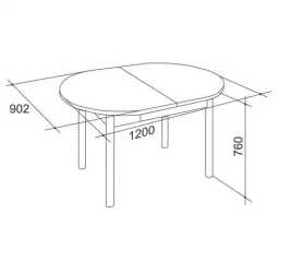Кухонный стол Квартет Венге