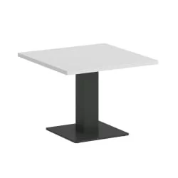 Стол журнальный квадратный HOME OFFICE VR.SP-5-60.2G Белый/Антрацит металл