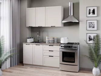 Тумба кухонная 400 с 3 ящиками ЛЮКС (4) Джамис ЛД 296.880.000.120 Белый Кашмир