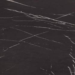 Стол обеденный ТИБИ нераздвижной ЛДСП, 68,6 х 110 х 75 см, Мрамор черный/Белый / TIBI