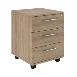 Тумба подкатная с 3 ящиками, древесный ASTI AST33931321 Вяз