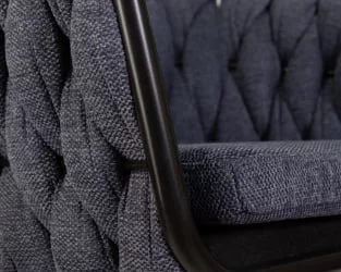 Стул барный DOBRIN LEON Синяя ткань LAR-275-29