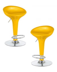 Стул барный ДОБРИН БОМБА (желтый) 2 шт / DOBRIN BOMBA